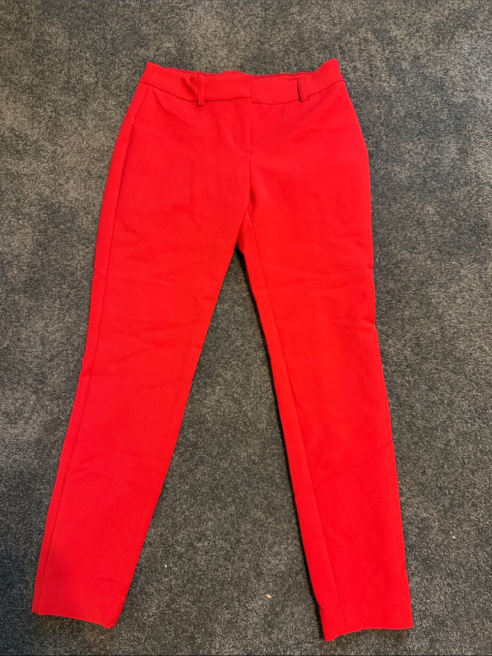 Express Women's Bright Red Skinny Ponte Pants